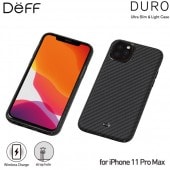 IPhone11 Pro Max ����ߥ������Ǻॱ���� Ultra Slim & Light Case DURO for iPhone 11 Pro Max DCS-IPD19LKVMBK ����ȥ饹�����饤�� ������ �ǥ塼�� Deff