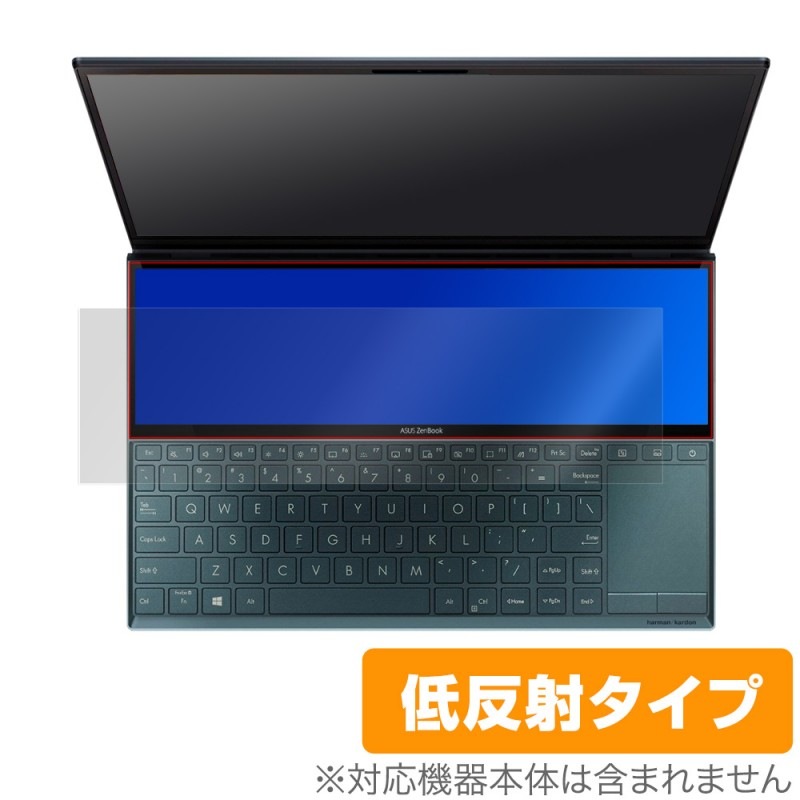 ZenBook Duo UX481F �ݸ� �ե���� OverLay Plus for ASUS ZenBook Duo UX481F ScreenPad Plus (������ɥǥ����ץ쥤) �վ��ݸ� ��������쥢 ��ȿ�� ����� �ɻ��� ����֥å��ǥ奪 UX481F