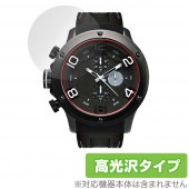 FRANC TEMPS GAVARNIE 53mm 保護 フィルム OverLay Brilliant フランテンプス 腕時計 液晶保護 指紋がつきにくい 指紋防止 高光沢|スマートウォッチ|ウェアラ