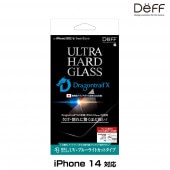 iPhone14  饹ե ULTRA HARD GLASS for iPhone 14 UVå ֥롼饤ȥå AGC DragonTrail X  Deff