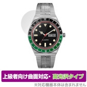 TIMEX Q TIMEX 保護 フィルム OverLay FLEX 高光沢 for タイメックス Q TIMEX シリーズ 液晶保護 曲面対応 柔軟素材 衝撃吸収 透明|スマートウォッチ|ウェアラブ