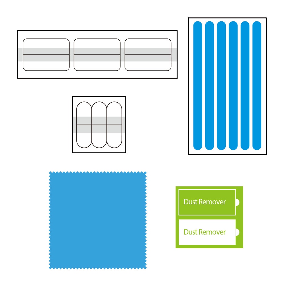 のぞき見防止 保護フィルム用 貼り付けキット フレームベゼル スライド
