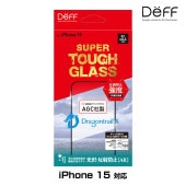 iPhone 15 饹ե SUPER TOUGH GLASS for ե 15 ȿɻ(AR)  AGC DragonTrail X  Deff 󤿤Žդġդ