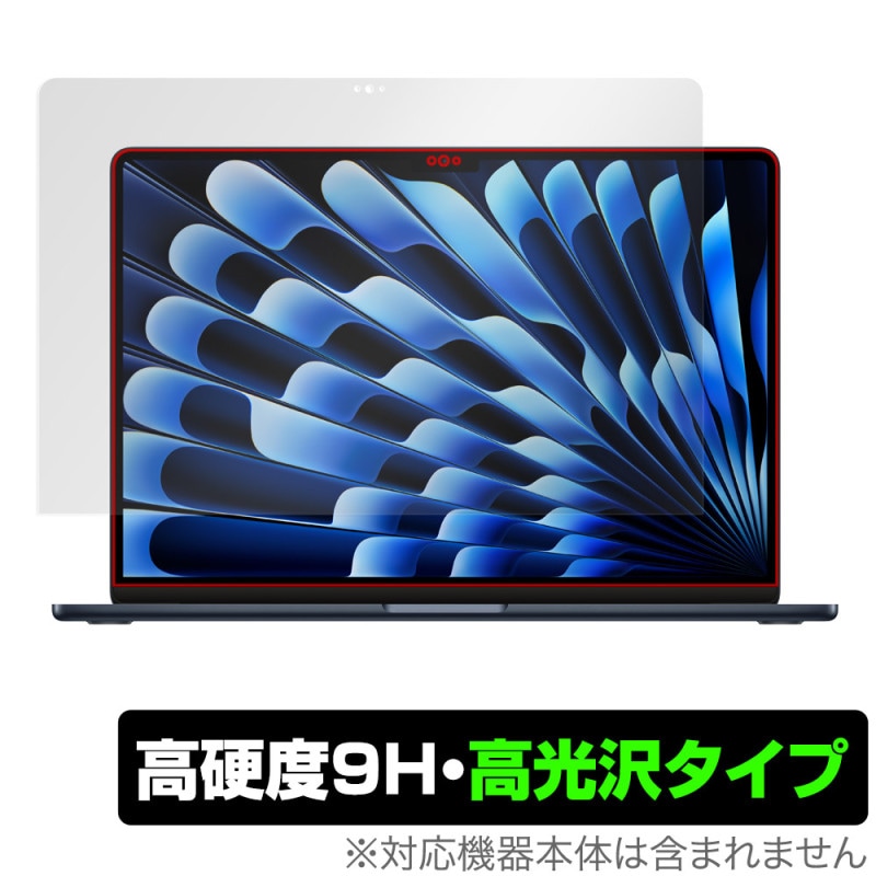 MacBook Air (15����� M4 2025 / M3 2024) �ݸ� �ե���� OverLay 9H Brilliant �ޥå��֥å� ���� �� 9H ����� Ʃ�� �����