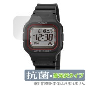 MAG 電波ソーラーウォッチ ウェーブフォース MW-550 保護 フィルム OverLay 抗菌 Brilliant for マグ Hydro Ag+ 抗菌 抗ウイルス 高光沢|スマートウォッチ|ウ