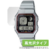 CASIO CLASSIC CASIO A130WE シリーズ 保護 フィルム OverLay Brilliant for カシオ クラシック 指紋がつきにくい 指紋防止 高光沢|スマートウォッチ|ウ