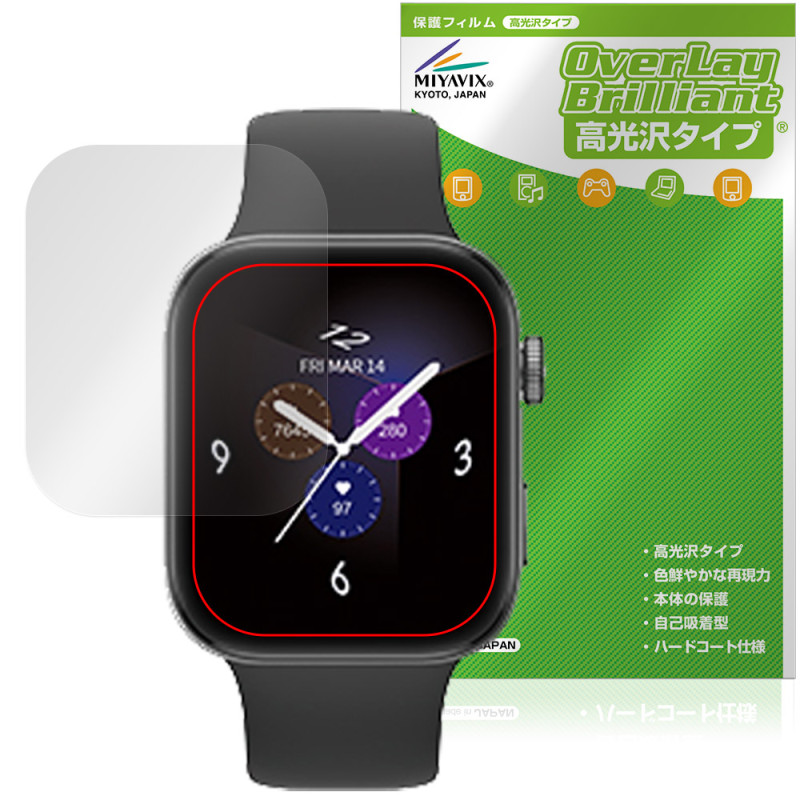 au Smart Watch ݸ ե OverLay Brilliant for ޡȥå վݸ 椬Ĥˤ ɻ 