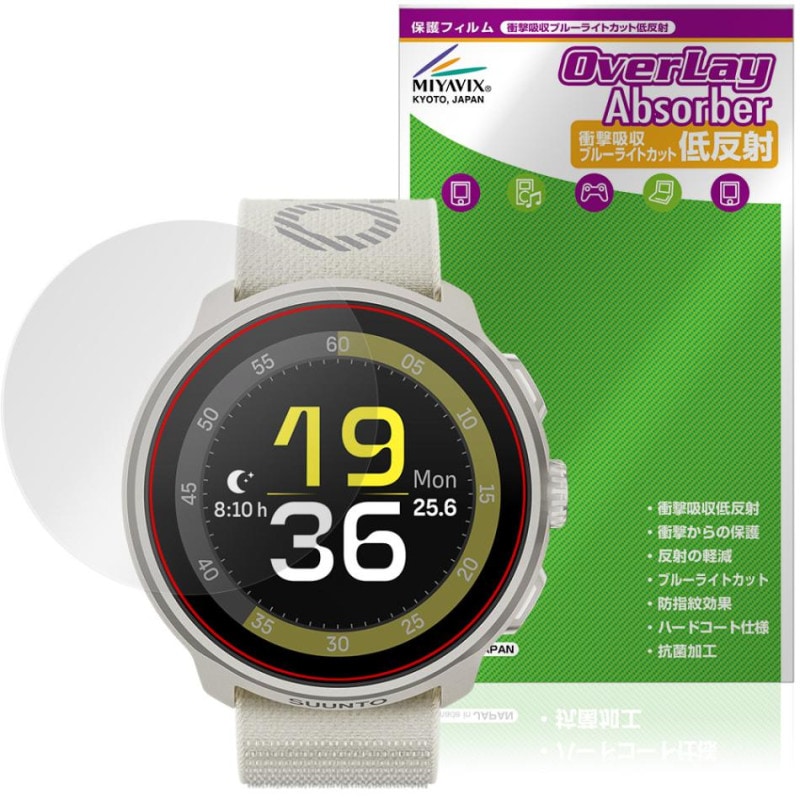 SUUNTO RUN �ݸ� �ե���� OverLay Absorber ��ȿ�� for ����� ���ݡ��ġ��ȥ졼�˥� �����å� �׷�ۼ� �֥롼�饤�ȥ��å� ����