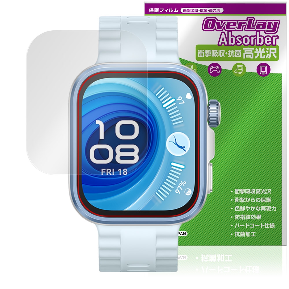 HUAWEI WATCH FIT 4 Pro 保護 フィルム OverLay Absorber 高光沢 for