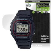 CASIO Collection STANDARD W-218H シリーズ 保護 フィルム OverLay 9H Brilliant for カシオ 9H 高硬度 透明 高光沢|スマートウォッチ|ウェ