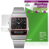 CASIO CLASSIC AQ-800E シリーズ 保護 フィルム OverLay Absorber 高光沢 for カシオ クラシック 衝撃吸収 高光沢 ハードコート 抗菌|スマートウォッチ|ウェ