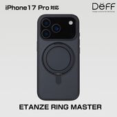 iPhone 17 Pro ETANZE RING MASTER for アイフォーン 17 プロ 360度回転 MagSafeリング スタンド フィンガーリング Deff ディーフ|SIMロックフリ