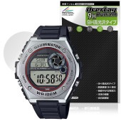 CASIO STANDARD MWD-100H シリーズ 保護 フィルム OverLay 9H Brilliant for カシオ 腕時計 9H 高硬度 透明 高光沢|スマートウォッチ|ウェアラブルデ
