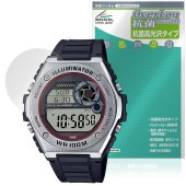CASIO STANDARD MWD-100H シリーズ 保護 フィルム OverLay 抗菌 Brilliant for カシオ 腕時計 Hydro Ag+ 抗菌 抗ウイルス 高光沢|スマートウォッ