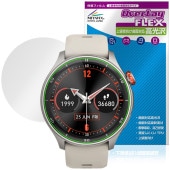 iGPSPORT スマートウォッチ LW10 保護 フィルム OverLay FLEX 高光沢 for アイジーピースポーツ 液晶保護 曲面対応 柔軟素材 衝撃吸収|スマートウォッチ|ウェアラブルデバ