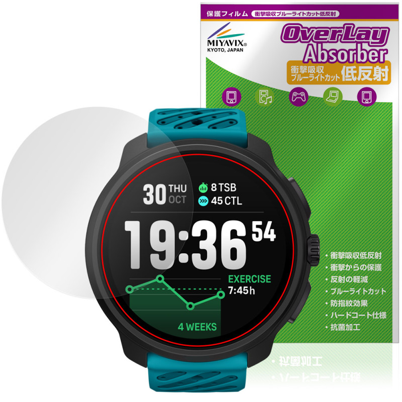 SUUNTO RACE 2 �ݸ�ե���� OverLay Absorber ��ȿ�� for ����� ���ݡ��ĥ����å� �졼�� �׷�ۼ� ȿ���ɻ� �֥롼�饤�ȥ��å� ����