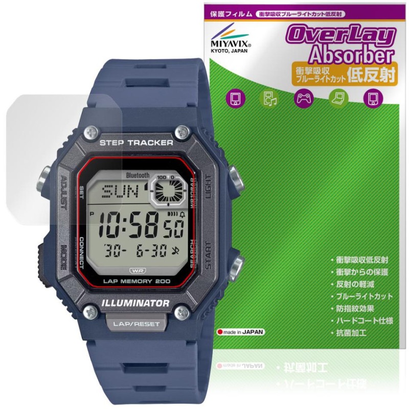 CASIO Collection SPORTS WS-B1000 ���꡼�� �ݸ�ե���� OverLay Absorber ��ȿ�� for ������ �ӻ��� �׷�ۼ� �֥롼�饤�ȥ��å� ����