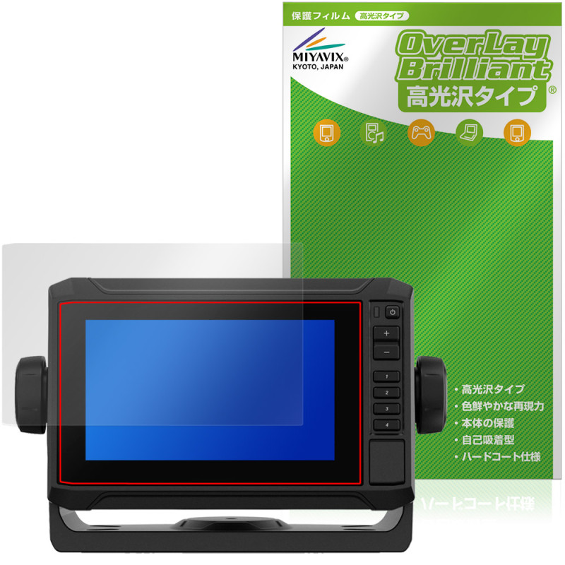 GARMIN ECHOMAP UHD2 62sv / 63sv / 64sv �ݸ�ե���� OverLay Brilliant for �����ߥ� �������ޥå� �վ��ݸ� ���椬�Ĥ��ˤ��� �����