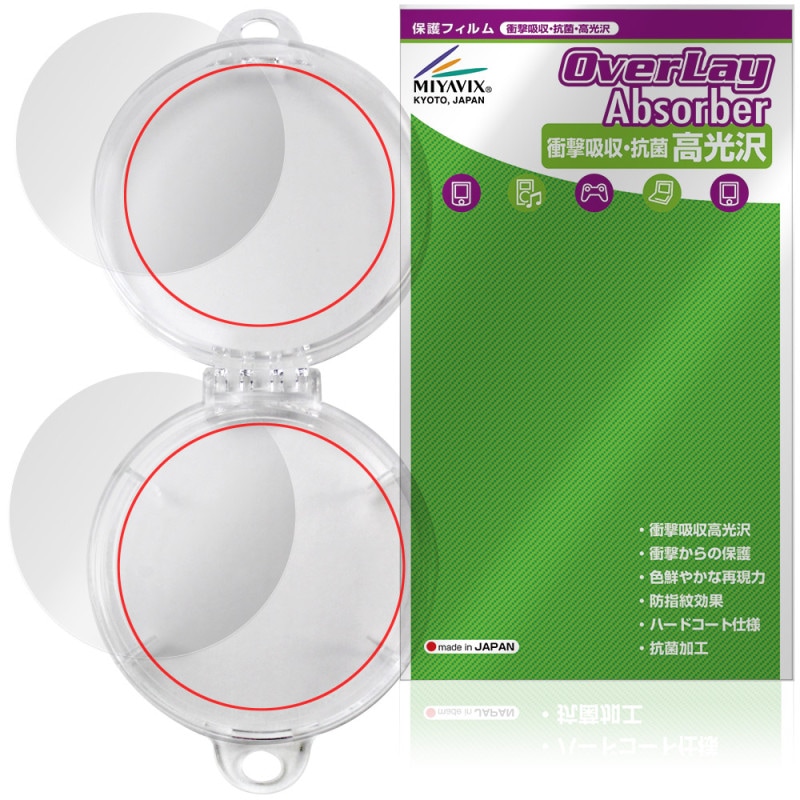 Adget Can-Badge �ѥ��ꥢ������ ɽ ���� �ݸ�ե���� OverLay Absorber ����� for �ǥ�����̥Хå� �׷�ۼ� �ϡ��ɥ����� ����