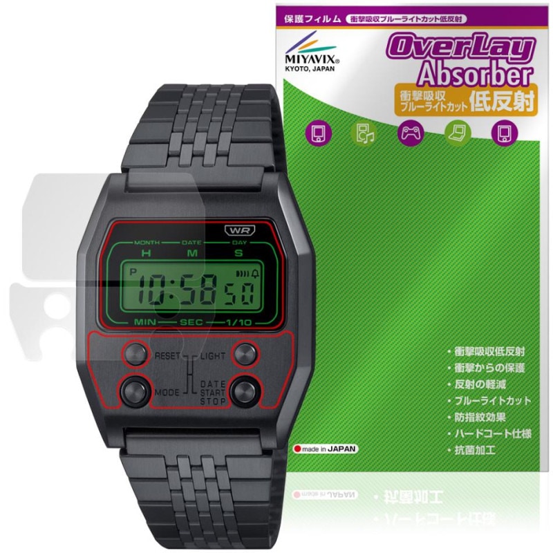 CASIO CLASSIC PREMIUM SERIES A1100 ���꡼�� �ݸ�ե���� OverLay Absorber ��ȿ�� for ������ �ӻ��� �׷�ۼ� �֥롼�饤�ȥ��å�