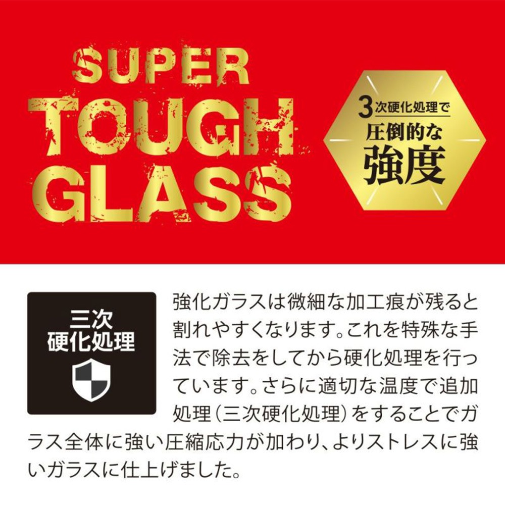 iPhone 16 Pro ���饹�ե���� SUPER TOUGH GLASS for �����ե����� 16 �ץ� �ޥå� ȿ�͡������ɻߥ����� Deff ���󤿤�Ž���դ��ġ����դ�