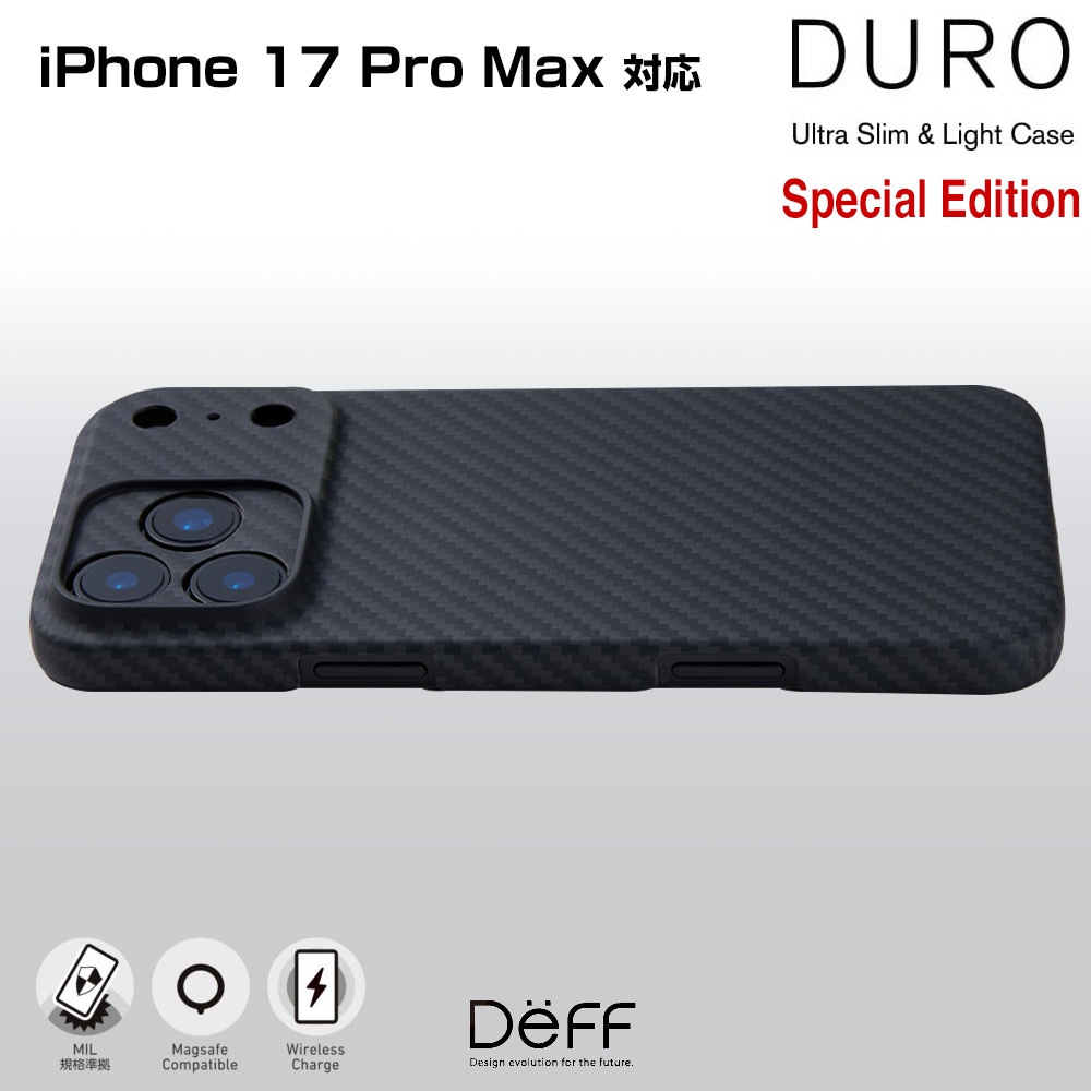 iPhone 17 Pro Max ����ߥ����ݥ����� DURO Special Edition for �����ե����� �ץ� �ޥå��� �磻��쥹���� Ķ���� �Ѿ׷� Deff