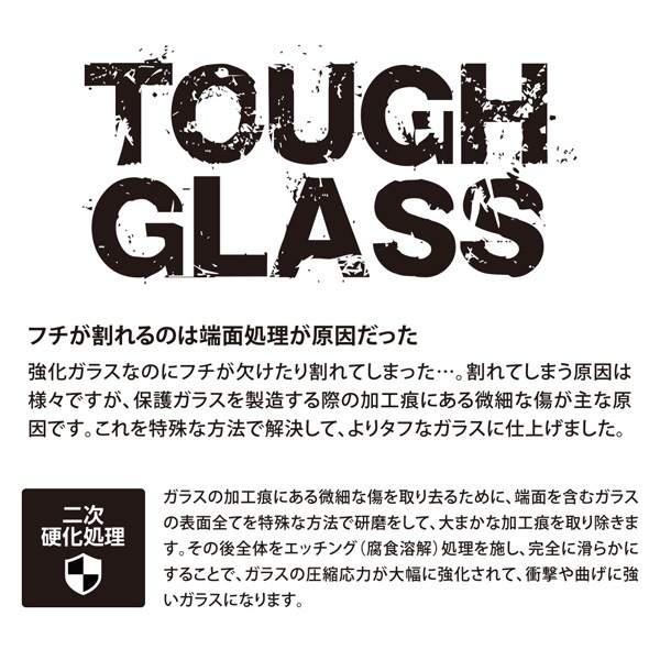 Deff TOUGH GLASS եޥåȻɻߥ for iPhone XR(֥å)