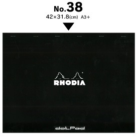 RHODIA �֥��å����ǥ��� �ɥåȥѥå� No 38(�֥�å����С����ɥå�����)