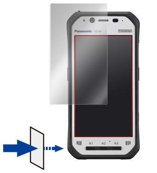 OverLay Eye Protector for TOUGHPAD (���եѥå�) FZ-N1 ����ǧ�ڥ��󥵡���ܥ�ǥ�