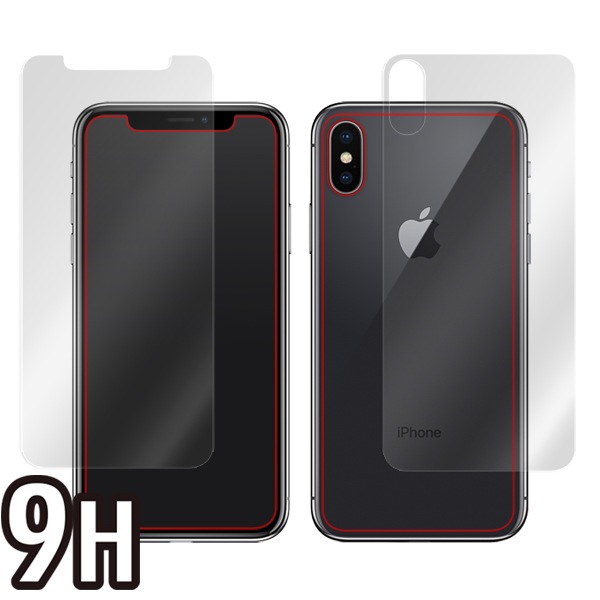 OverLay 9H Plus for iPhone X ��ɽ�̡����̥��åȡ�