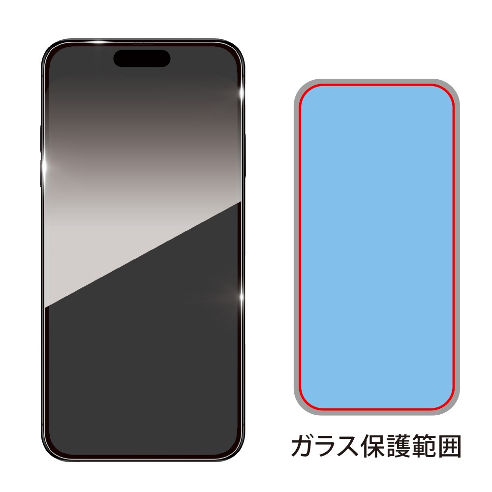 iPhone 17 / 17 Pro �� ���饹�ե���� High Grade Glass Screen Protector for �����ե����� 17 �ץ� UV�֥롼�饤�ȥ��å� Deff