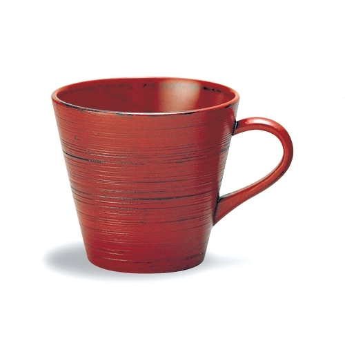 天然木製 Aマグカップ 根来 漆塗り | カップ・茶器・酒器,カップ