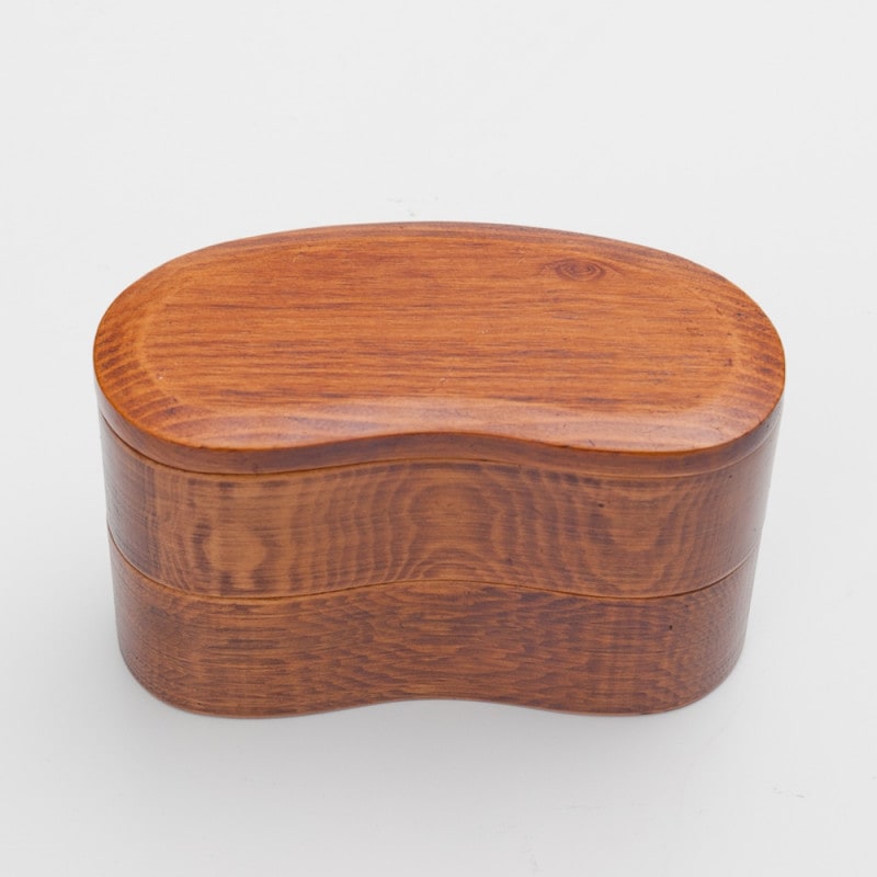 漆器 二段丸重 天然木 くりぬき 弁当箱 漆器 二段丸重 天然木 くりぬき 弁当箱