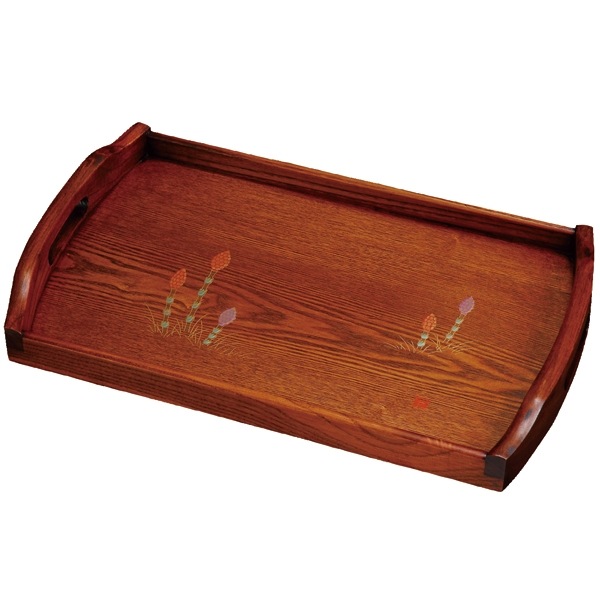 紀州塗り 尺7寸 長手盆 明日香 土筆 | 盆・膳・トレー,長角盆・長手盆