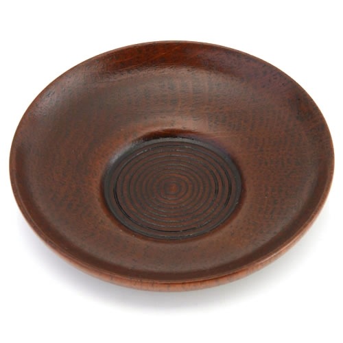 天然木製 3.5寸 茶托 宴 木目 漆塗り | 茶托・コースター