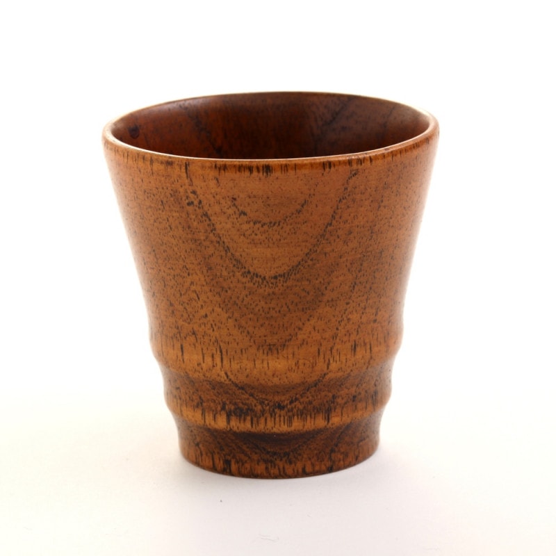 天然木製 フリーカップ ミニ 木目 漆塗り | カップ・茶器・酒器,カップ