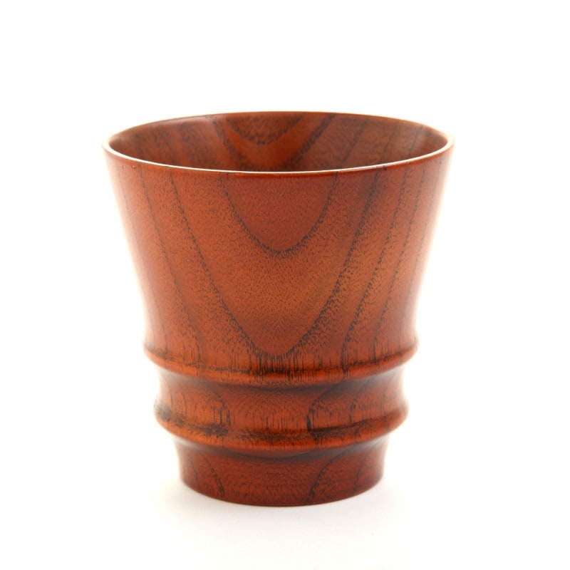 天然木製 デザインカップ 木目 漆塗り | カップ・茶器・酒器,カップ