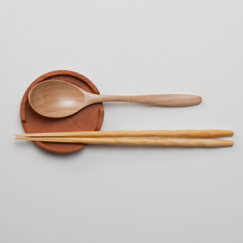 SUSgallery × MARUNAO カトラリーレスト 箸置き チタン 木製 SUSgallery×MARUNAO〉Hashi SUSgallery【サスギャラリー】公式