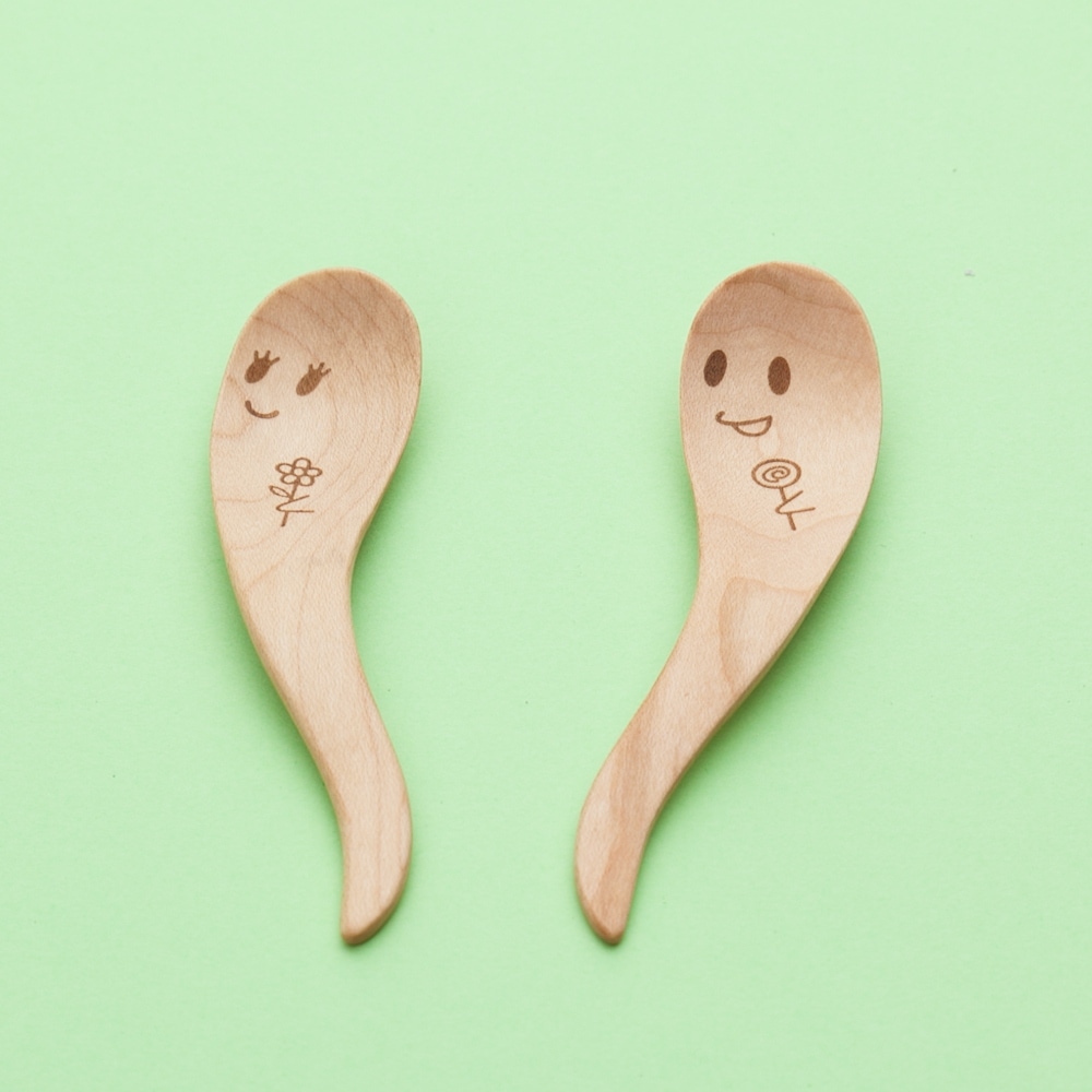 天然木製 おばけのスプーン 子供 メープル | 特集,ハロウィン特集