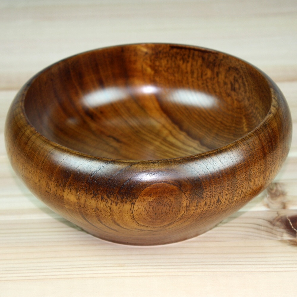 天然木製 つぼみ型 くりぬき菓子鉢 木目 漆塗り | 菓子鉢・菓子器