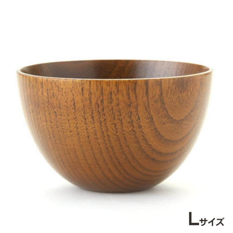 天然木製 マルチボウル型汁椀 L 漆塗り | 多用椀・丼椀・麺鉢（大き目