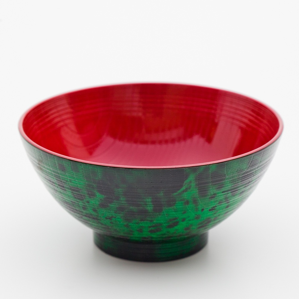 レンジ＆食洗機対応 紀州塗り 丼椀 霞みグリーン | 多用椀・丼椀・麺鉢