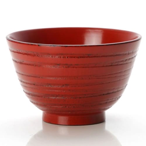食洗機対応 ナノコート 天然木製 汁椀 はもん 根来 | 汁椀,赤色・朱色