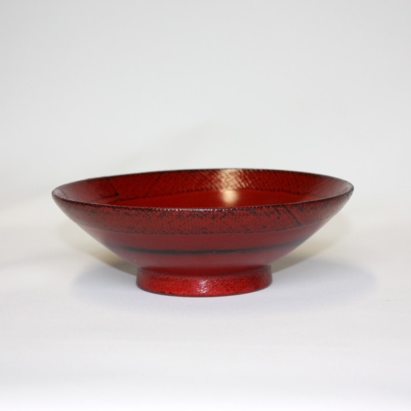 天然木製 浅椀 根来 漆塗り | 汁椀,赤色・朱色・根来 | 曲げわっぱと
