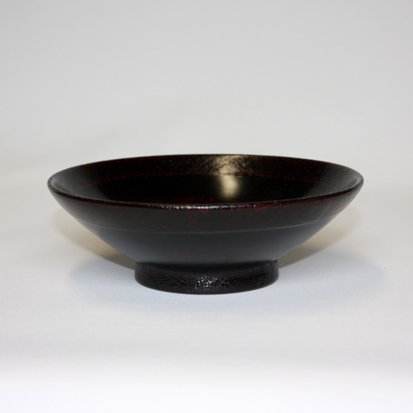 漆芸 手作り 木製 茶碗（黒漆仕上げ） wa-310_01.jpg