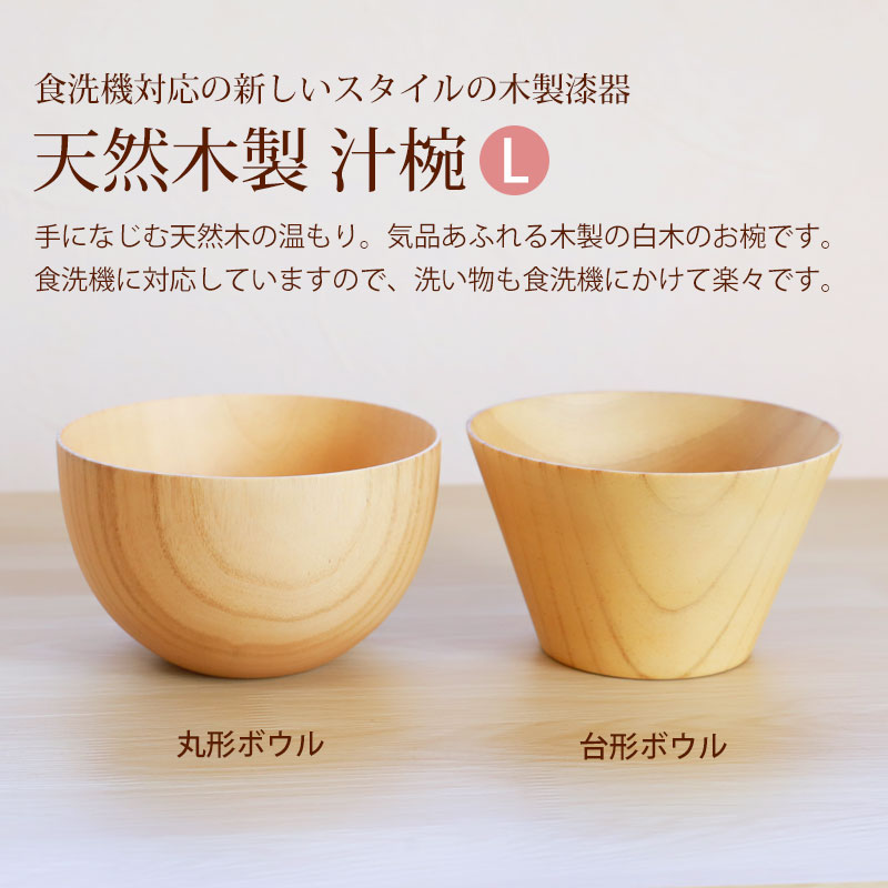 ボウル 食洗機対応 天然木製 おしゃれ 紀州PROコート マルチボウル L