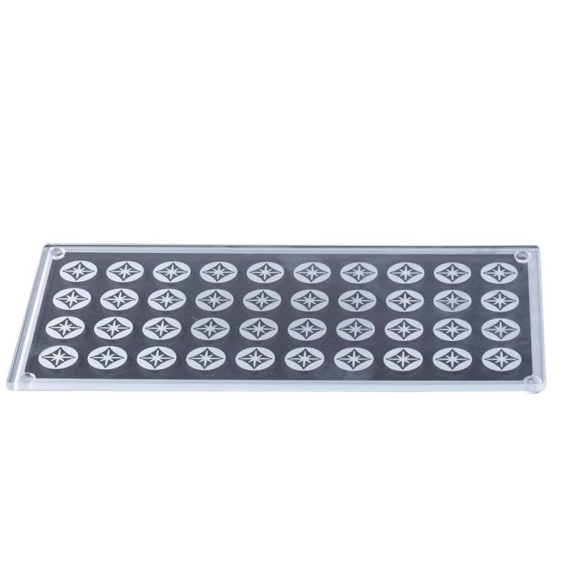 ガラス プレート 皿 30cm 和食器 角長皿 フラット トレイ トレー