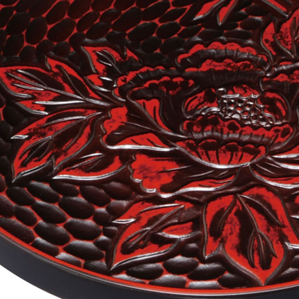 a544 葉盆 鎌倉彫り 茶道 古物 トレー　盆　漆 a544 葉盆 鎌倉彫り 茶道 古物 トレー 盆 漆 a544 葉盆 鎌倉彫り