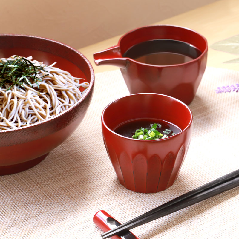 昭和レトロ高級塗物根来塗☆西峰漆工房蕎麦小鉢天然木