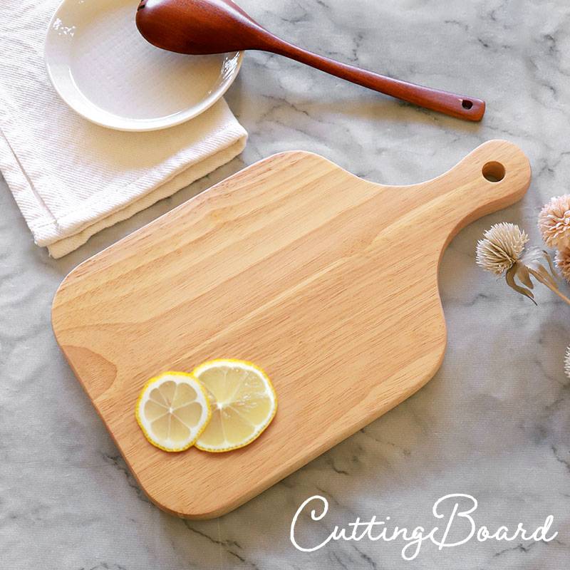 まな板 天然木製 ゴムの木 カッティングボード ナチュラル おしゃれ